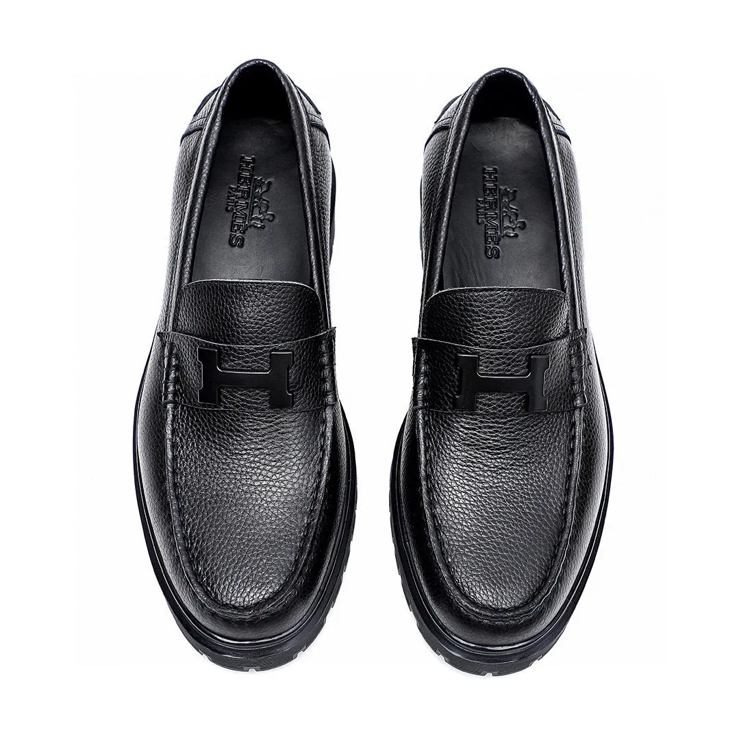 Men's shoes 💰680 💐[HERMES] popular men's shoes counter original items! The world's top brands...Luxury quality...//Fashion and high-end footwear 👍💪🏻...give you a low-key luxury comfort experience👍. The upper is made of pure Italian-imported original top-layer pebbled cowhide. Sweat-absorbent cowhide leather lining. Comfortable and breathable. The original rubber-plastic flower foam light outsole is high-end and classy. Luxurious and noble!! .. OEM factory shipment [Hug] stall.. Original plate. Welcome to taste..39-45 (38.45.46🉑️Customized)